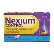 Nexium Control Esomeprazole 20Mg 14 Tablets