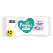 Pampers Sensitive Wipes 52 image
