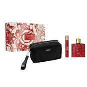 Versace Eros Flame Men's Fragrance Gift Set (100Ml Edp, 10Ml Edp &amp; Toiletry Bag)