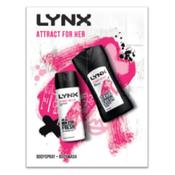 Lynx Attract For Her Duo Giftset 150Ml Body Spray, 225Ml Bodywash