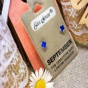 Earsense September Birthstone Stud Earrings image