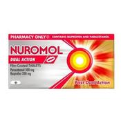Nuromol Dual Action Pain Relief (Ibuprofen And Paracetamol) 12 Tablets
