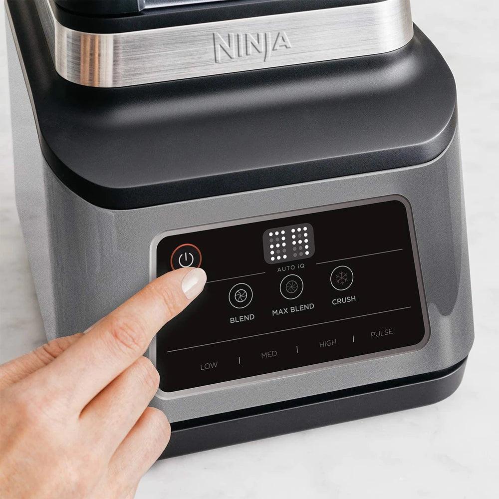 Ninja 2-in-1 Blender with Auto-IQ Technology, 1200W Power, 2.1L Jug, Black & Silver - Perfect for Smoothies, Sauces, and More