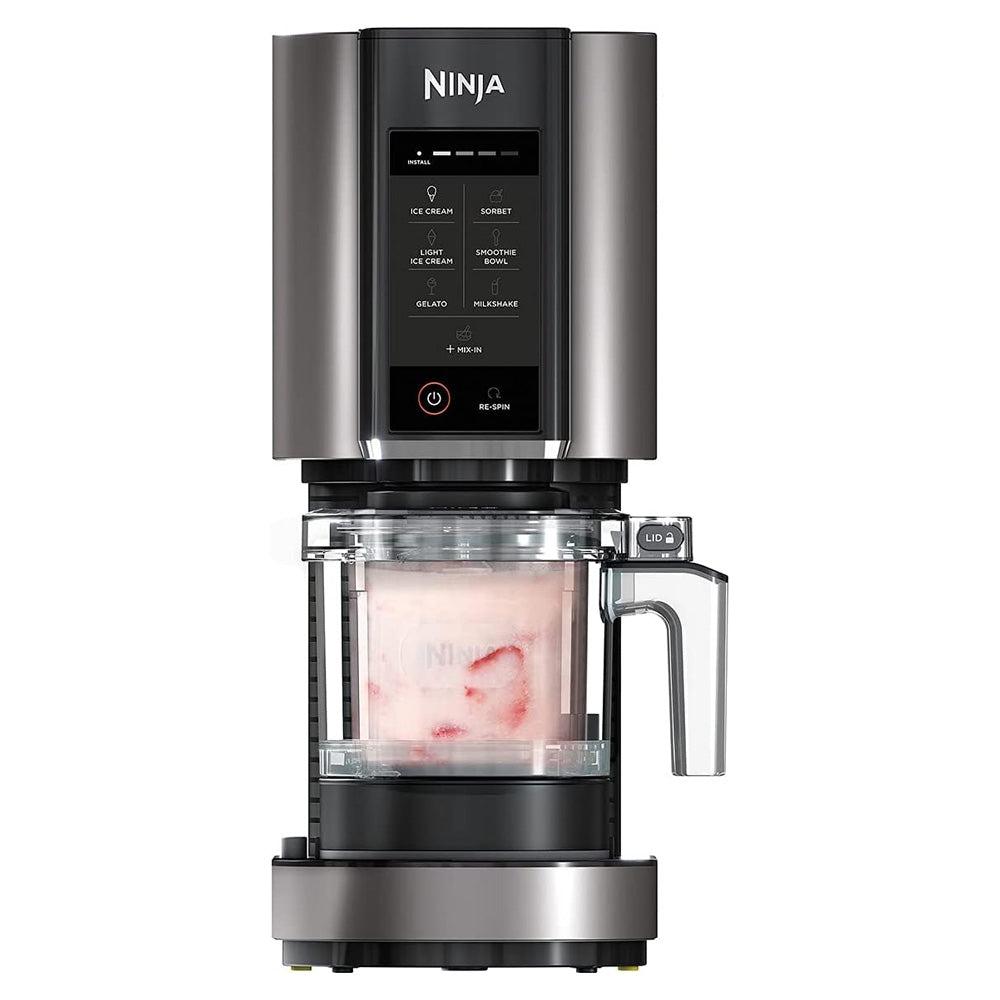 Ninja CREAMi Ice Cream & Frozen Dessert Maker - Black & Silver | 7 Programs, Ice Cream, Sorbet, Smoothie Bowl, Gelato, Milkshake, Light Ice Cream, Mix-In
