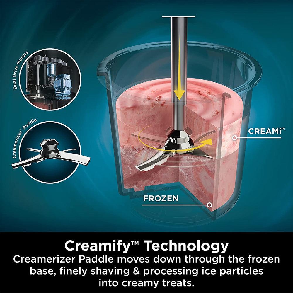 Ninja CREAMi Ice Cream & Frozen Dessert Maker - Black & Silver | 7 Programs, Ice Cream, Sorbet, Smoothie Bowl, Gelato, Milkshake, Light Ice Cream, Mix-In