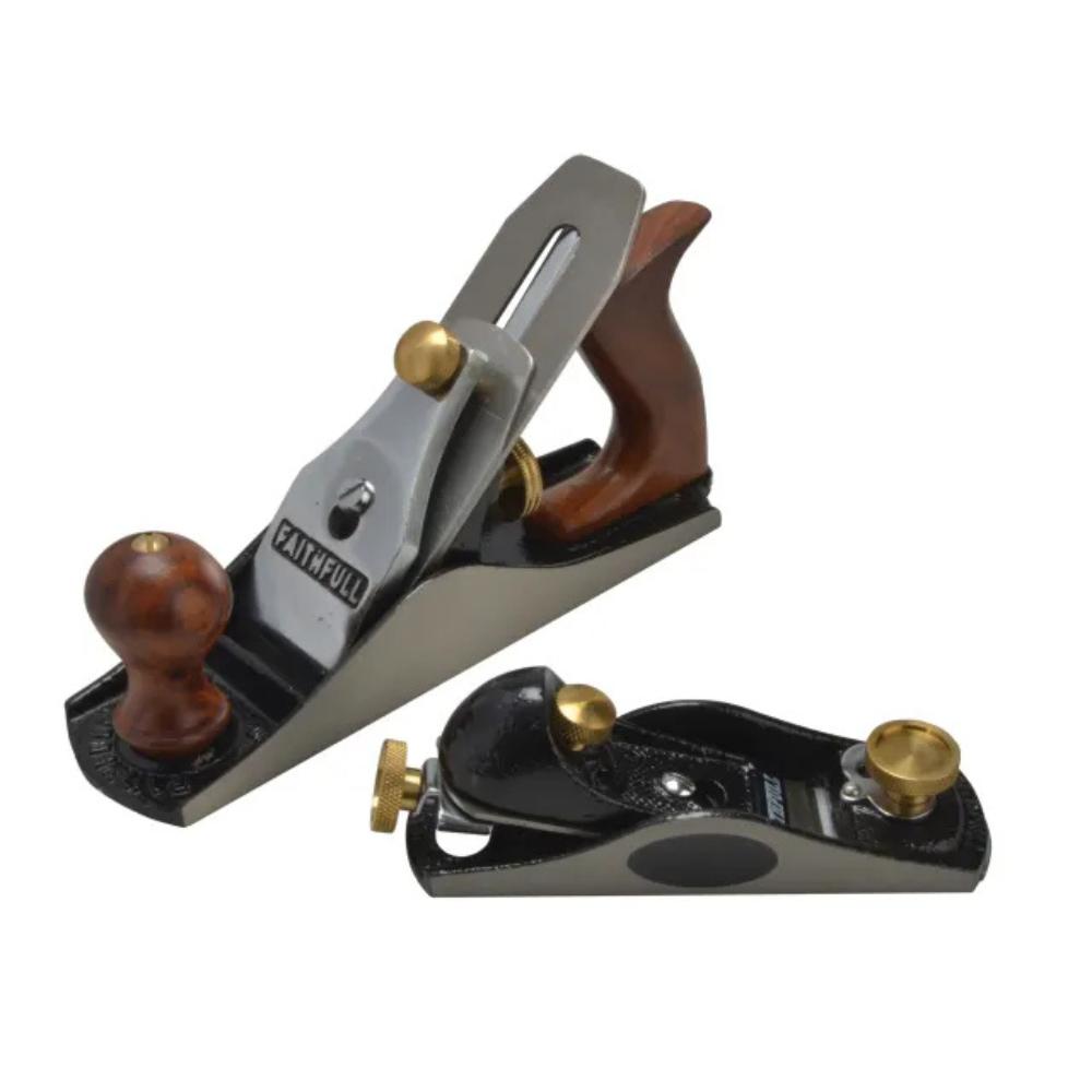 Faithfull Smoothing and Block Hand Plane Set with Carry Bags