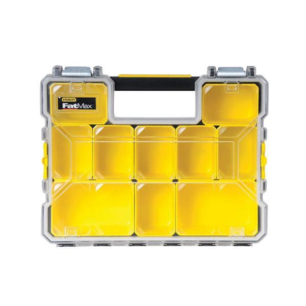 Stanley FatMax Deep Professional Tool Organiser with Transparent Lid, Metal Latches