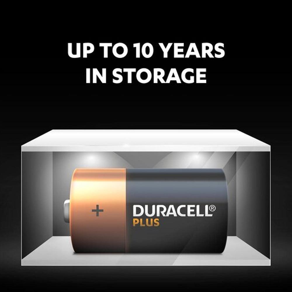 Duracell Plus C Alkaline Batteries 2 Pack 1.5V 100% Life Guaranteed with Pink Bunny Mascot