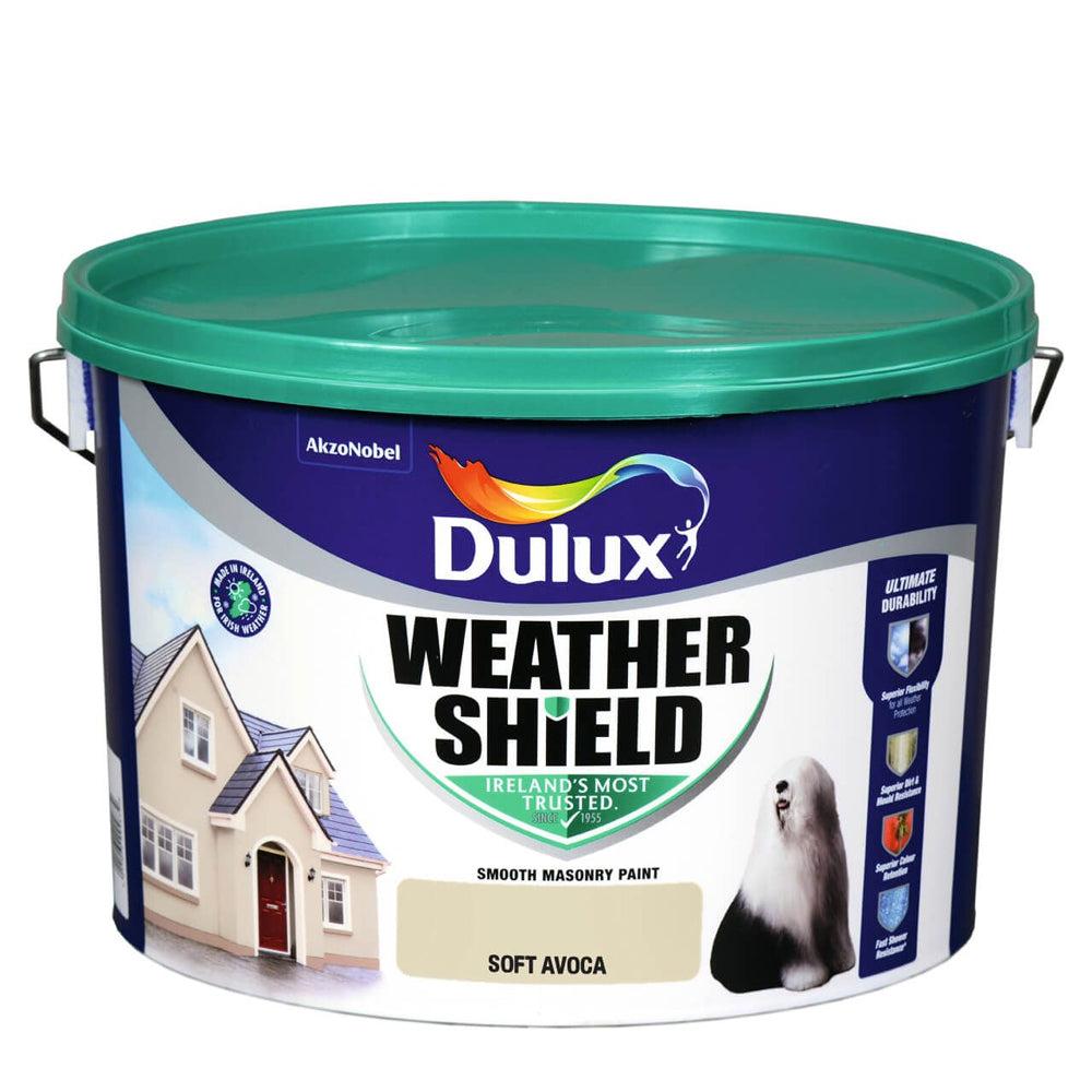Dulux Weathershield Masonry Paint Soft Avoca 10L Exterior Use Opaque Finish