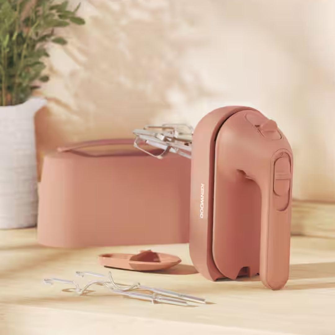Kenwood QuickMix Go Hand Mixer Clay Red 5 Speeds 350W Beaters Cord Handle