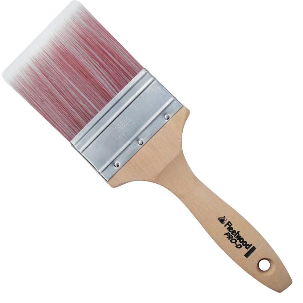 Fleetwood PRO-D Paint Brush Size 3" - Smooth Finish, Cutting Edges, Comfortable Handle