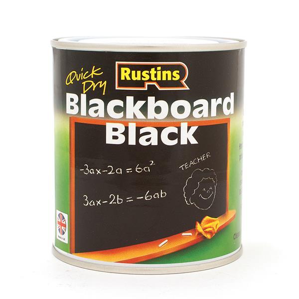 Rustins Blackboard Paint Black 500ml Quick Dry