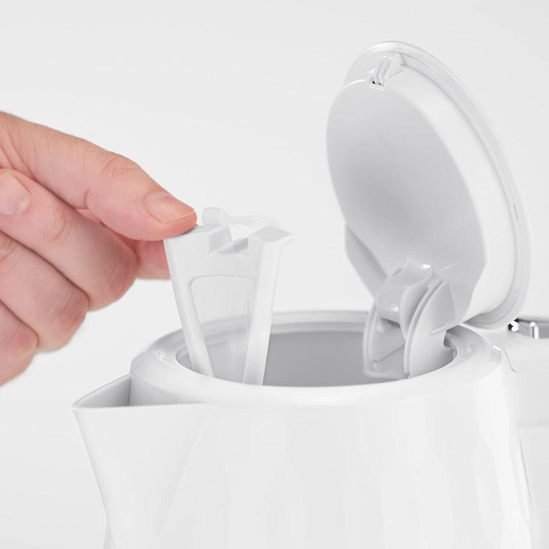 Russell Hobbs Honeycomb Kettle 1.7 Litre White - Honeycomb Design, Perfect Pour Spout, Illuminated Water Window
