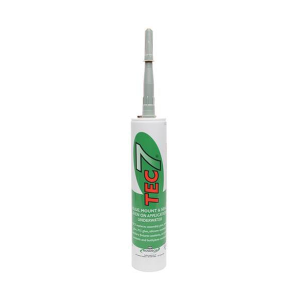TEC 7 Grey Silicone Sealant Bonds Mounts Seals Even Under Water