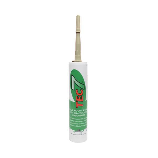 Tec 7 Silicone Glue Mount Beige Sealant - Bonds, Mounts, Seals Underwater