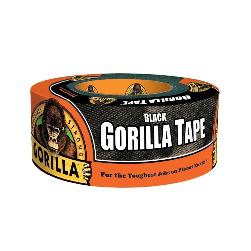 Gorilla Black Duct Tape, Extra Strong, Grips smooth, rough & uneven surfaces, 11m x 48mm
