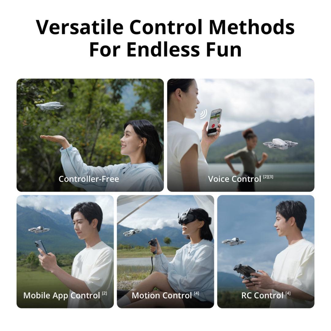DJI Neo Fly More Combo Drone - Palm Takeoff & Landing, AI Subject Tracking, QuickShots, 4K Ultra-Stabilized Video, Image Features