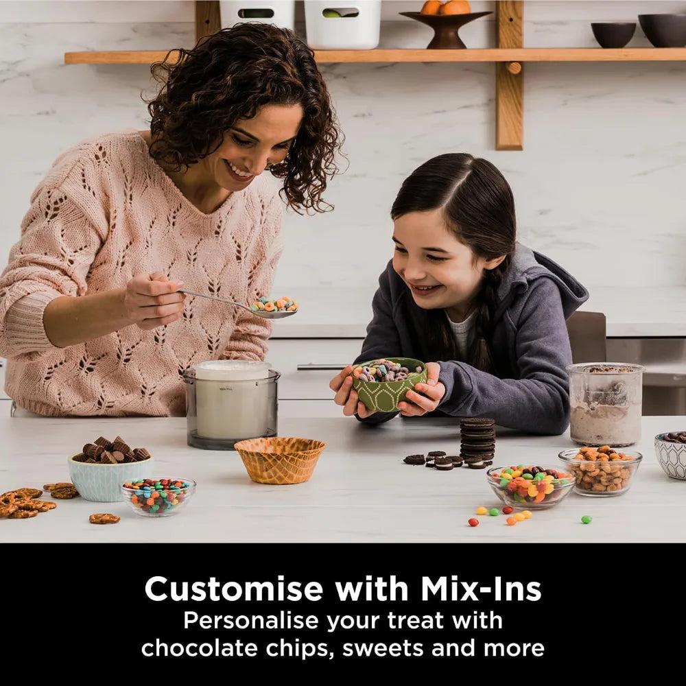 Ninja CREAMi Ice Cream & Frozen Dessert Maker - Black & Silver | 7 Programs, Ice Cream, Sorbet, Smoothie Bowl, Gelato, Milkshake, Light Ice Cream, Mix-In
