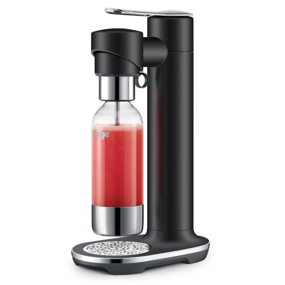 Sage InFizz Carbonator - Black, Stainless Steel Bottle