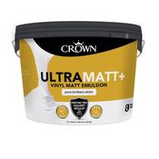 Crown Ultramatt+ Vinyl Matt 10 Litre - Pure Brilliant White | 5101852 image