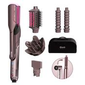 Shark FlexFusion Straight 5 in 1 Air &amp; Ceramic Styler, Hair Dryer &amp; Straightener with Storage Case - Cosmic Blush | HD652SUK