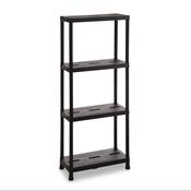 Toomax Universal Pro 63 4 Tier Plastic Shelving Unit - Black | EA128