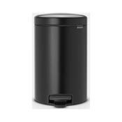 Brabantia Newicon 12 Litre Pedal Bin - Matt Black | 113741 image