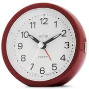 Acctim Non Ticking Sweep Analogue Alarm Clock - Elana Red | ACT15764 image