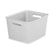 Curver My Style Large Retangular Basket 18 Litre - Grey | CUR232280