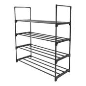 Anika 4 Tier Shoe Rack - Black | 60089 image