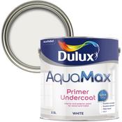 Dulux Aquamax Wood and Metal Primer and Undercoat 2.5 Litre - White | 5775641 image