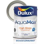 Dulux Aquamax High Gloss 5 Litre - Pure Brilliant White | 5866678 image