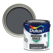 Dulux Weathershield Masonry Paint 2.5 Litre - Blackpool Grey | 5911624 image