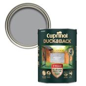 Cuprinol Ducksback Shed &amp; Fence Paint 5 Litre - Herring Grey | 5701422 image