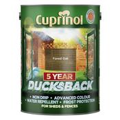 Cuprinol Ducksback Shed &amp; Fence Paint 5 Litre - Forest Oak | 5092434