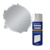 Rustoleum Radiator Enamel Heat Resistant Spray Paint 400ml - Silver | PTOU204 image