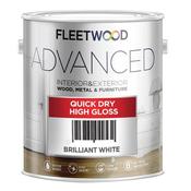 Fleetwood Advanced Quick Drying Gloss 5 Litre - Brilliant White | GLA50BW