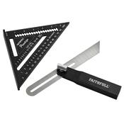 Faithfull Quick Square with Sliding Bevel Wet 180 - 250mm | XMS24SQUARE