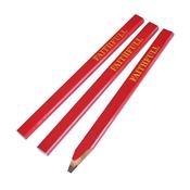 Faithfull Carpenter's Pencils - Red / Medium (Pack 3) | FAICPR