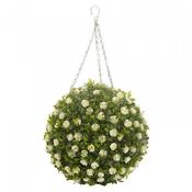 Topiary White Rose Ball - 30cm | 260685 image