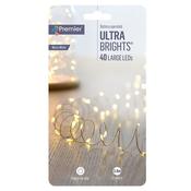 Premier 40 LED Battery Ultrabright Christmas Lights - Warm White | FLB201359WW image