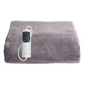 Dreamland Luxury Snuggle Up Heated Large Fleece Throw - Grey | 16707C