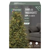 Premier 2000 Multi-Action Treebright Christmas Lights with Timer - Warm White | FLV162181WW image