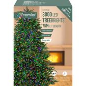 Premier 3000 Multi-Action Treebright Christmas Lights with Timer - Multi-Coloured | FLV203072M image