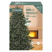 Premier 3000 Multi-Action Treebright Christmas Lights with Timer - White | FLV203072W image