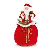 Premier Battery Operated LED Lit Musical Santa Sitting in Giftbag - 65cm
