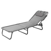 Deluxe Padded Sun Lounger - Grey | 241364 image