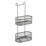 Blue Canyon 2 Tier Over Shower Door Caddy with Hook - Grey | BCBA6677 image