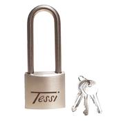Tessi Long Shackle Marine Lock 50mm  Keyed alike - Stainless Steel | TELSS50L