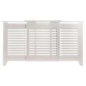 Tema Contempory Adjustable Radiator Cabinet Cover - White - Large | RCDCAD03W